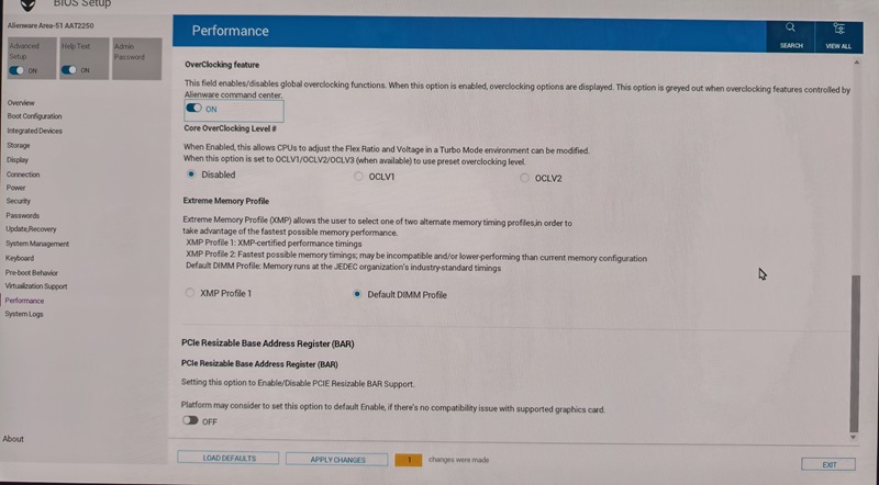 Extremes Arbeitsspeicherprofil