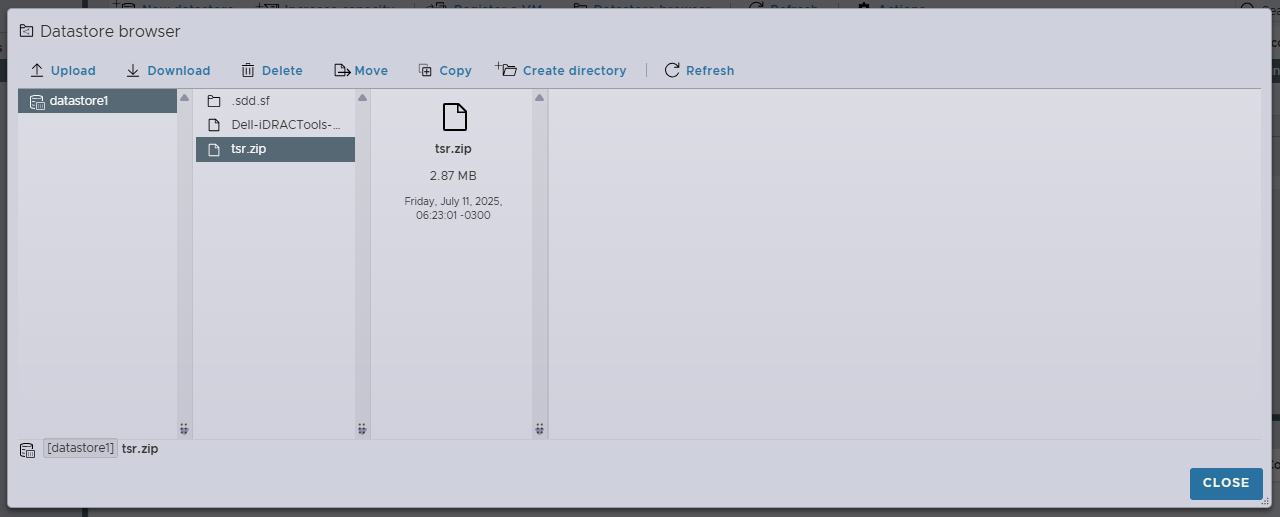 find the saved TSR file