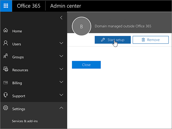 Administrationscenter för Office365