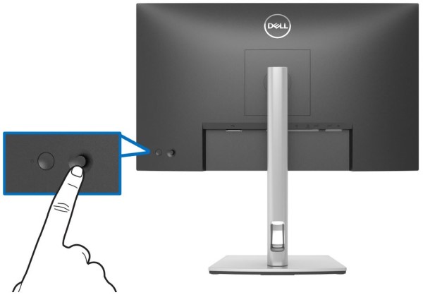 OSD-kontroller på Dell P2722HE