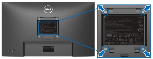 Montagem VESA do monitor Dell P2722HE (opcional)