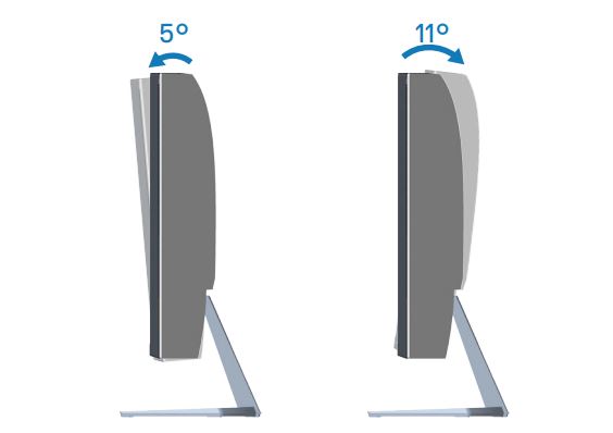 Rozšíření náklonu monitoru Dell S3222HN