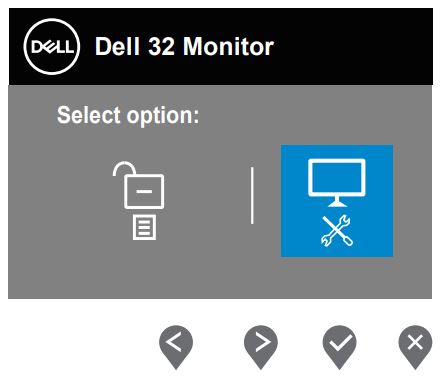 Dell S3222HNモニターの内蔵診断