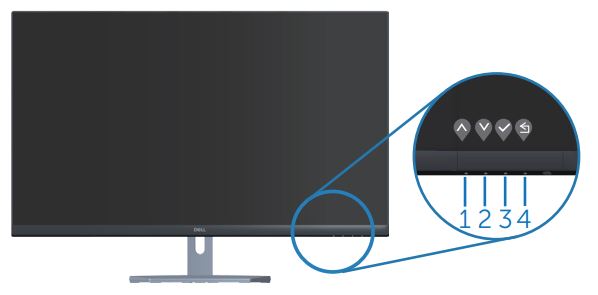 Boutons de l’écran Dell S3222HN