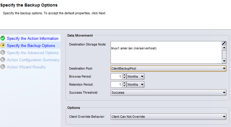 Select workflow policy