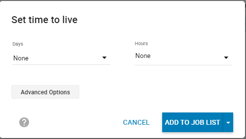 Set time to live