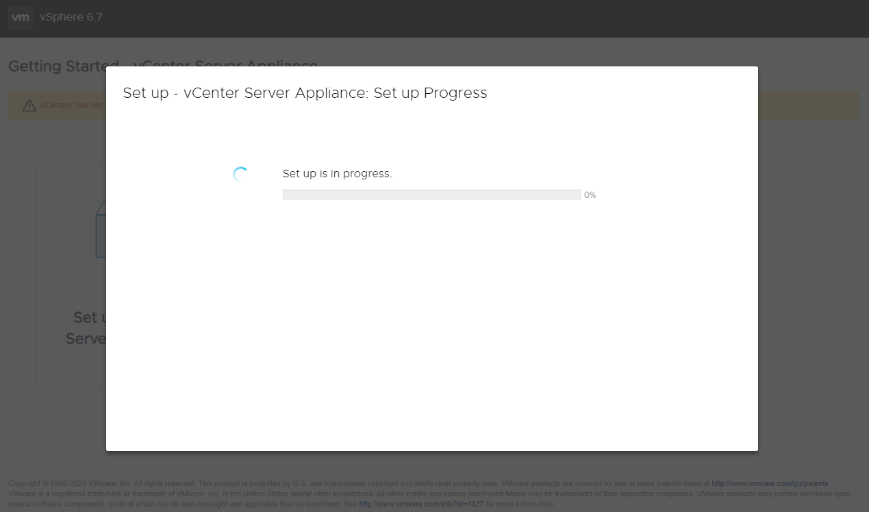 Nastavení probíhá