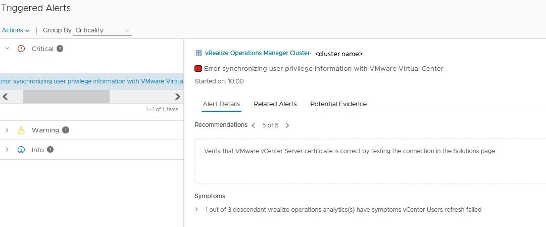 Geactiveerde waarschuwingen