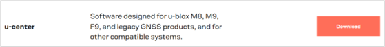Bouton de téléchargement pour vous-center sur le site Web u-blox