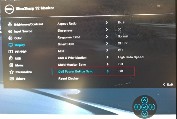 go to OSD and enable DPBS feature