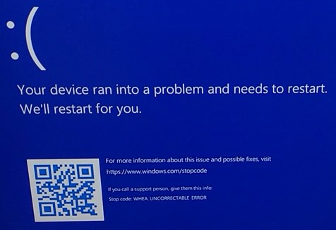 WHEA_UNCORRECTABLE_ERROR