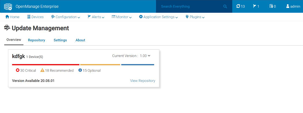 Dell OpenManage Enterprise Update Manager