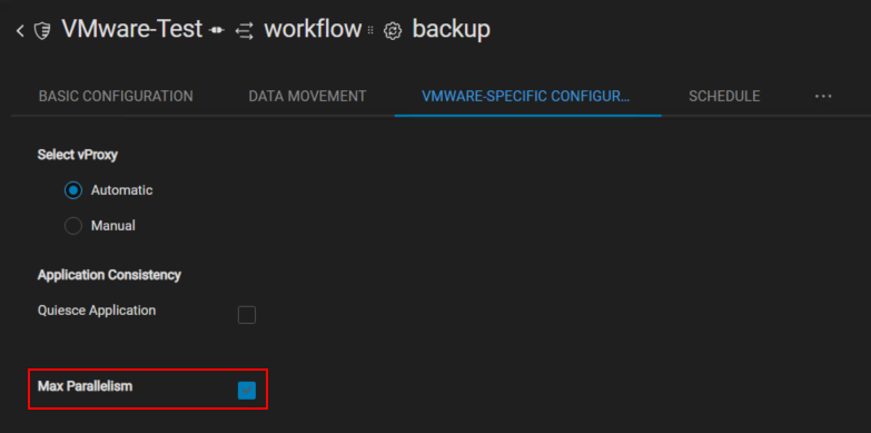 Cochez la case Max Parallelism&nbsp;: