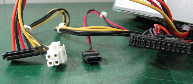 Cables de la fuente de alimentación