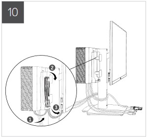 Using the cable hooks