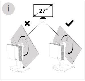 Drej ikke fra stående til liggende med en 27