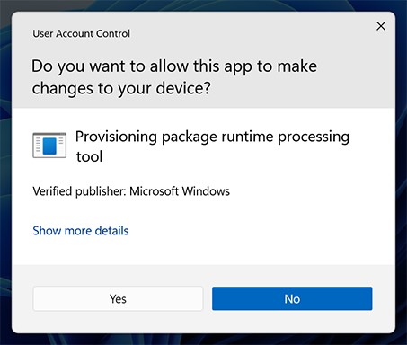 Advarsel om kontrol af brugerkonti