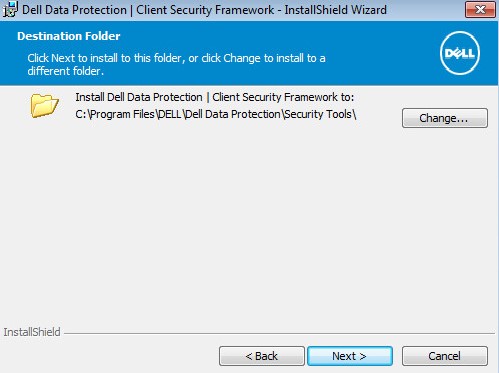 Change install location and the Next button