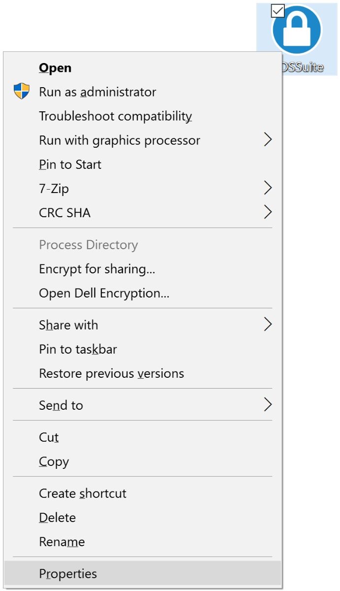 Installer properties