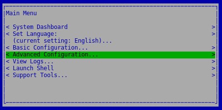 ［Advanced Configuration］
