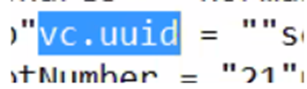  empty vc.uuid for vmx file on text editor