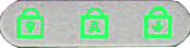 Num Lock On, Caps Lock Flashing, Scroll Lock Flashing