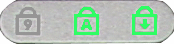 Num Lock Off, Caps Lock Flashing, Scroll Lock Flashing