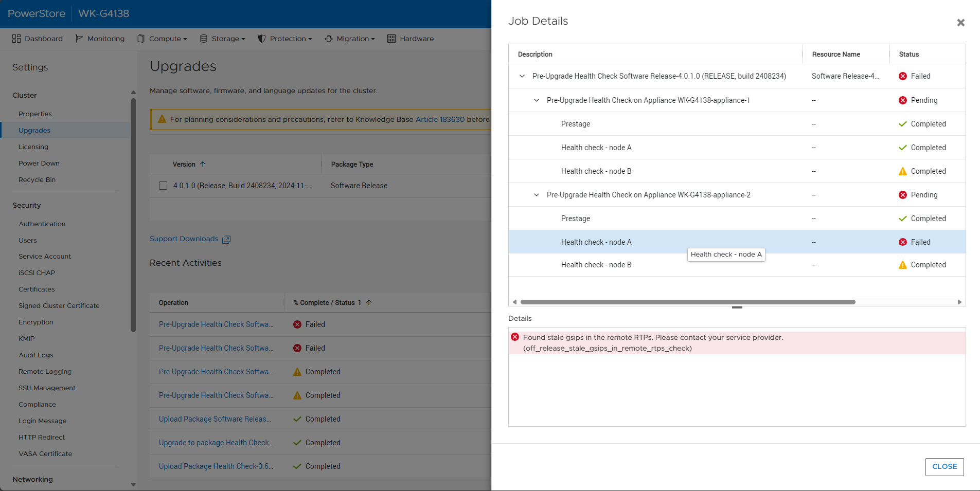 Selhání off_release_stale_gsips_in_remote_rtps_check PUHC
