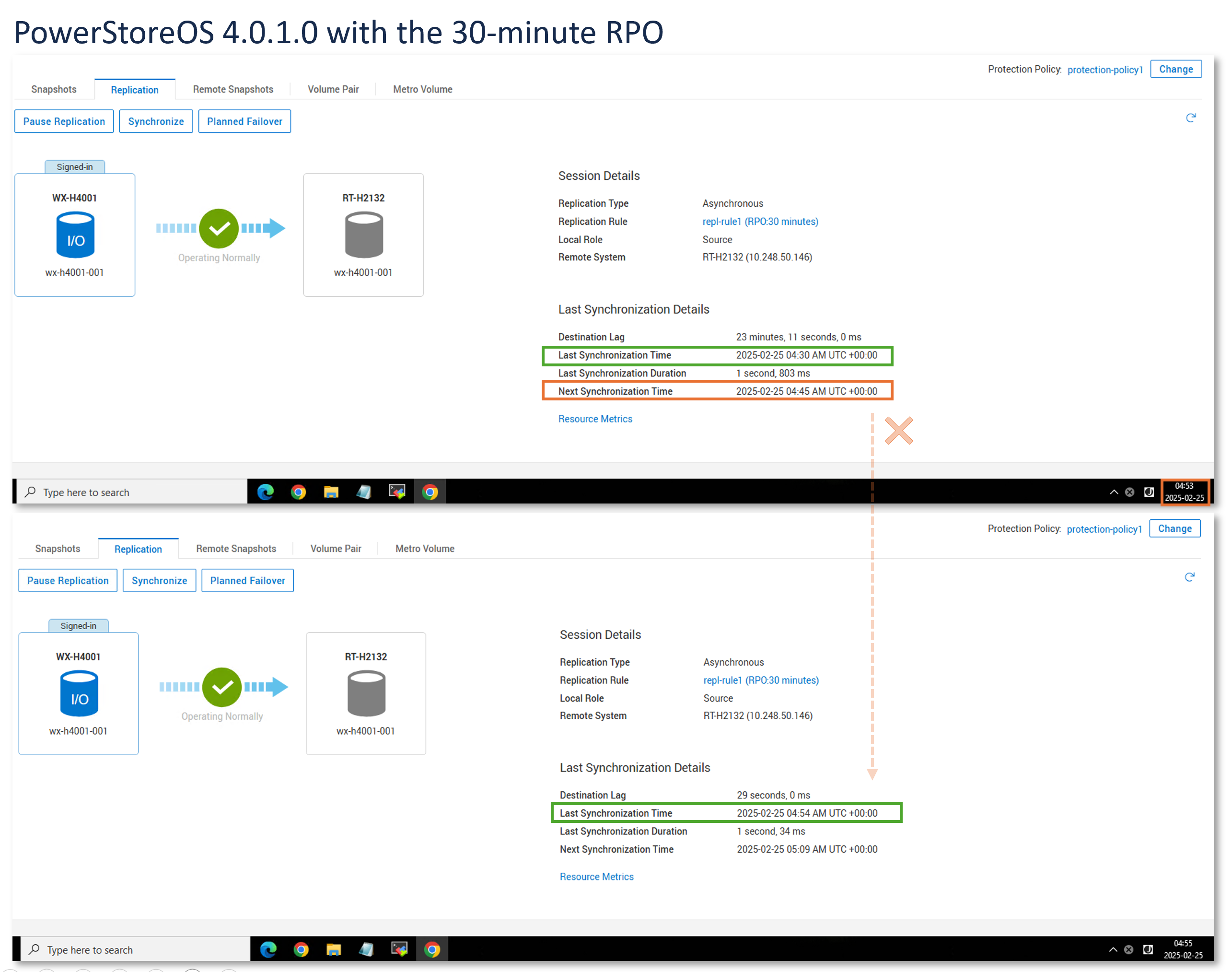 Niezgodność RPO — PowerStoreOS 4.0.1