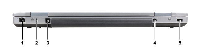 Dell Latitude E6530 sett bakfra