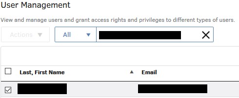 Pesquisando e localizando um nome de usuário