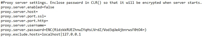 Locating proxy server settings