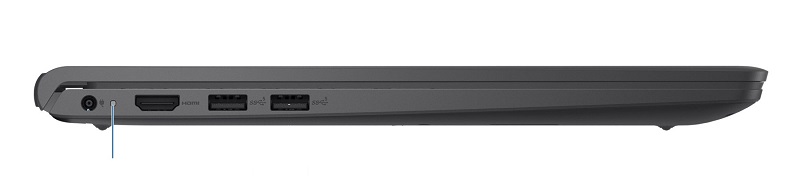 Inspiron 15 3521 strömlampa