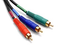 Kabel Component z kolorami RGB