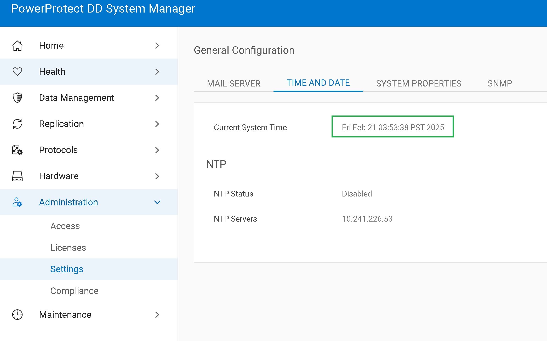 Check System Date and Time