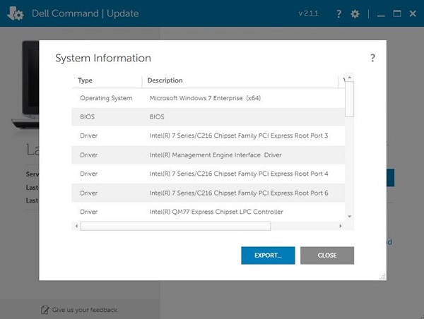 Creating a driver information log file