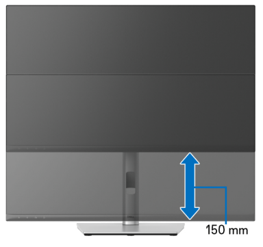 Pionowe wysuwanie monitora Dell C2423H