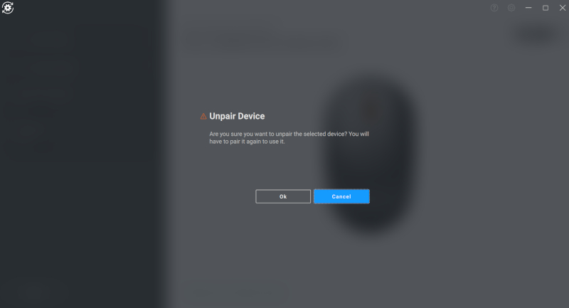 Dell Peripheral Manager Unpair a Device