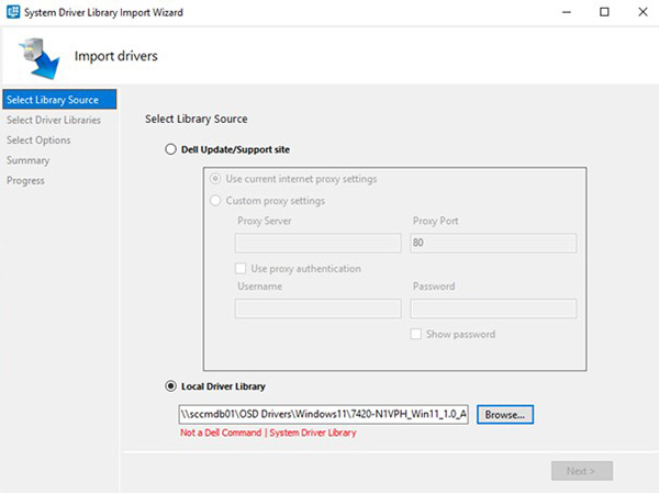 화면에 Dell Command 오류가 아님
