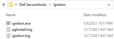 Diretório do Dell SecureWorks Ignition