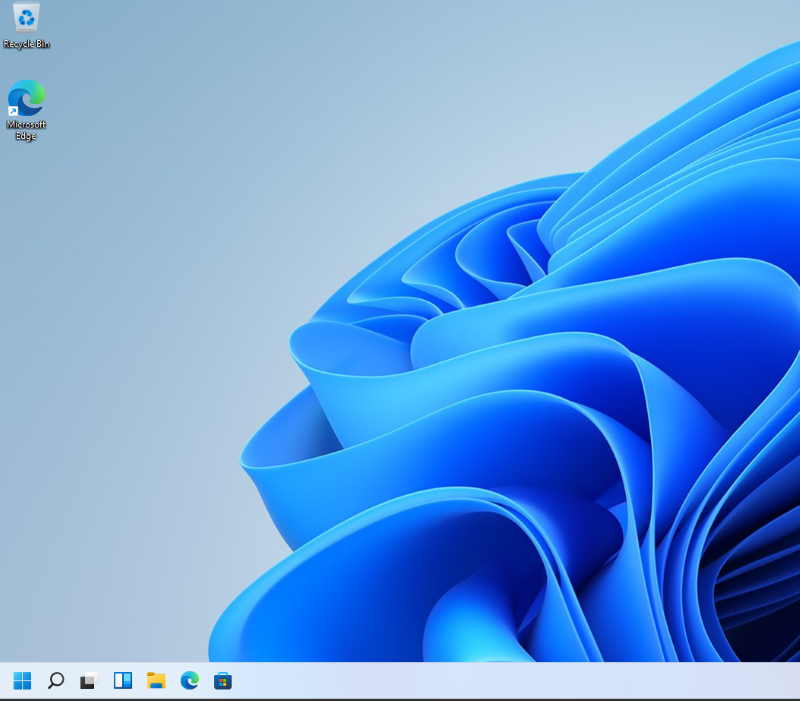 Left-aligned taskbar
