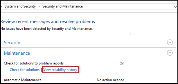 SLN307012_en_US__1Reliability Monitor i Kontrollpanelen