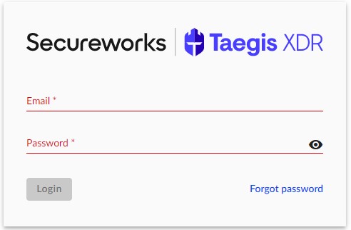 Inloggen op Secureworks Taegis XDR