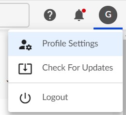 Výběr možnosti Profile Settings