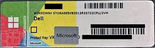 Microsoft COA label