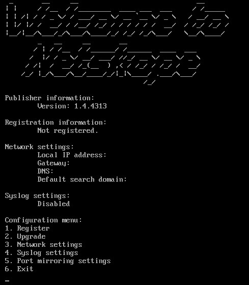 Menu SSH Netskope
