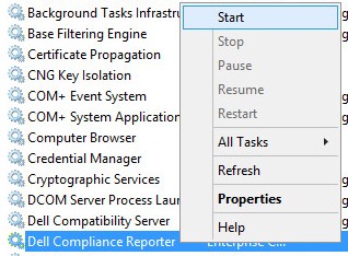 Start Dell Compliance Reporter