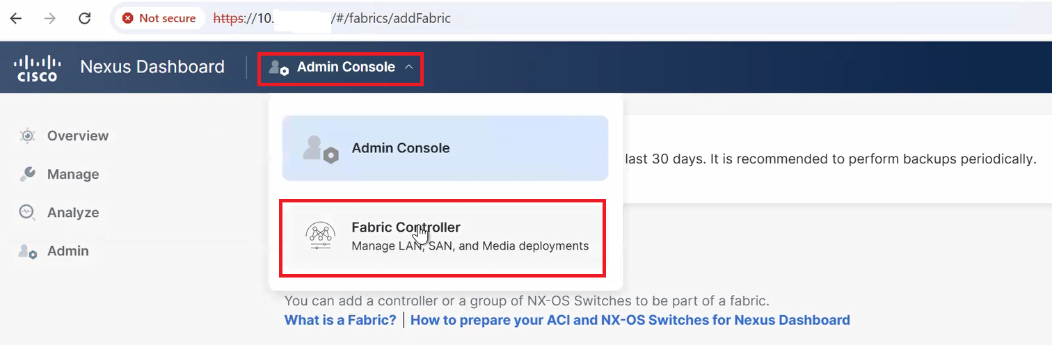 Connectrix MDS-Series: NDFC: Unable to add MDS SAN Switches to NDFC ...