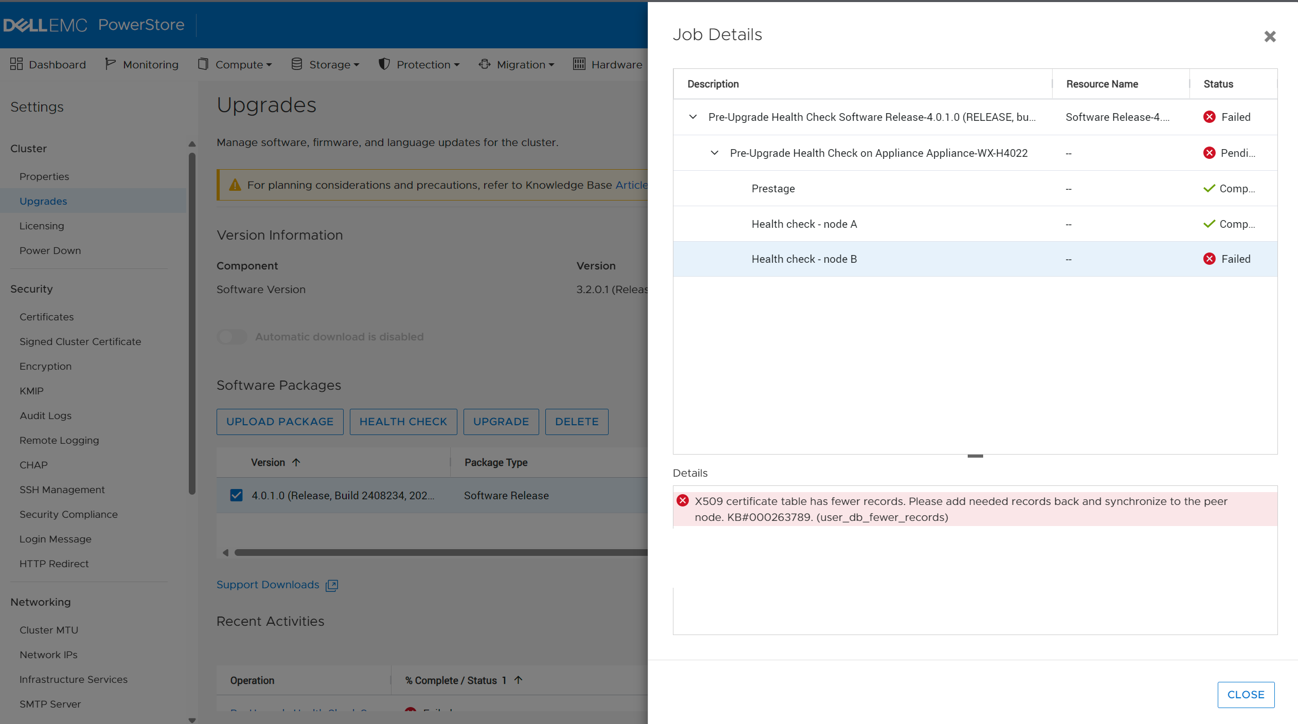 user_db_fewer_records PUHC check failed