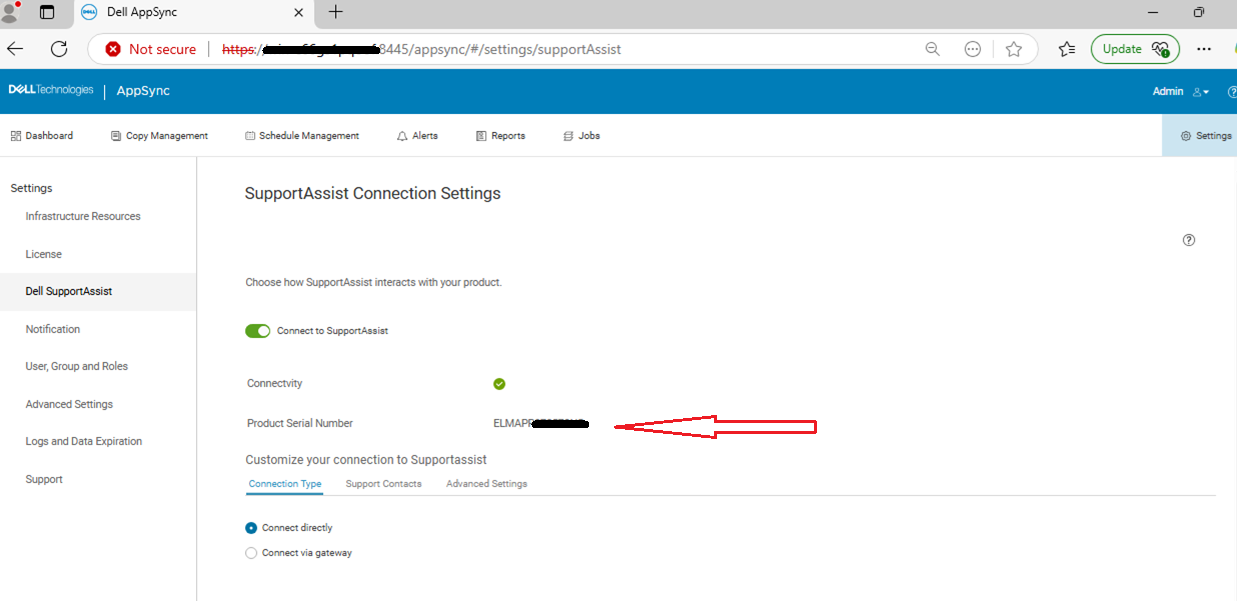 Interfaccia utente di AppSync